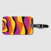 Ebb en Flow 4 - Zwart, Roze, Oranje en Geel Bagagelabel (Voorkant (horizontaal))