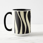 Ebb en Flow in zwart, grijs en crème Mok (Links)
