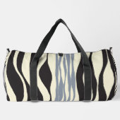 Ebb en Flow in zwart, grijs en crème Plunjezak (Achterkant)