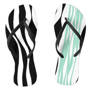Ebb en Flow - Mint Green, White en Black Teenslippers