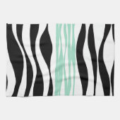 Ebb en Flow - Mint Green, White en Black Theedoek (Horizontaal)