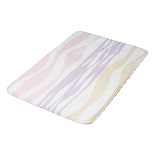 Ebb en Flow - Pastel Roze, Geel en Paars Badmat (Gekanteld)