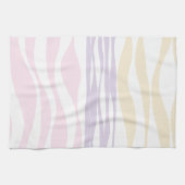 Ebb en Flow - Pastel Roze, Geel en Paars Theedoek (Horizontaal)