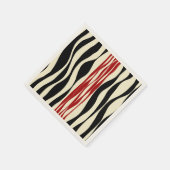Ebb en Flow - Rood & Cream Servet (Hoek)