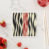 Ebb en Flow - Rood & Cream Servet (Insitu)