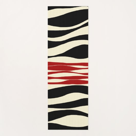 Ebb en Flow - Rood & Cream Yogamat (Voorkant)