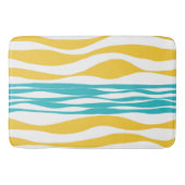 Ebb en Flow - Turquoise & Yellow Badmat (Voorkant)