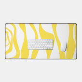Ebb et flux 4 en citron jaune et blanc (Clavier et souris)