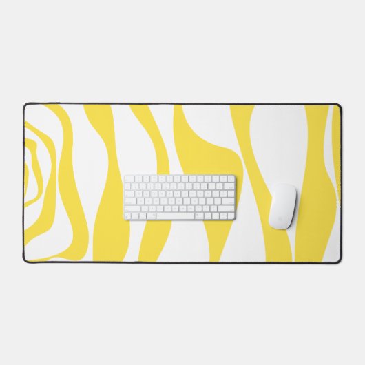 Ebb et flux 4 en citron jaune et blanc (Clavier et souris)