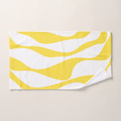 Ebb et flux 4 en citron jaune et blanc (Serviette à main)