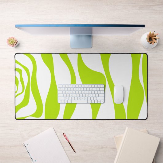 Ebb et flux 4 en Lime vert et blanc (Bureau 1)