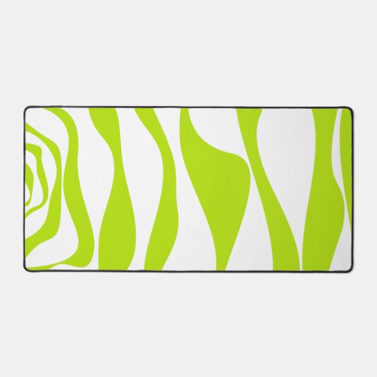 Ebb et flux 4 en Lime vert et blanc (Recto)