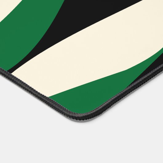 Ebb et flux 4 en vert, crème et noir (Coin)