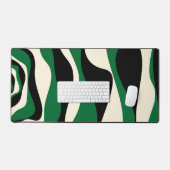Ebb et flux 4 en vert, crème et noir (Clavier et souris)