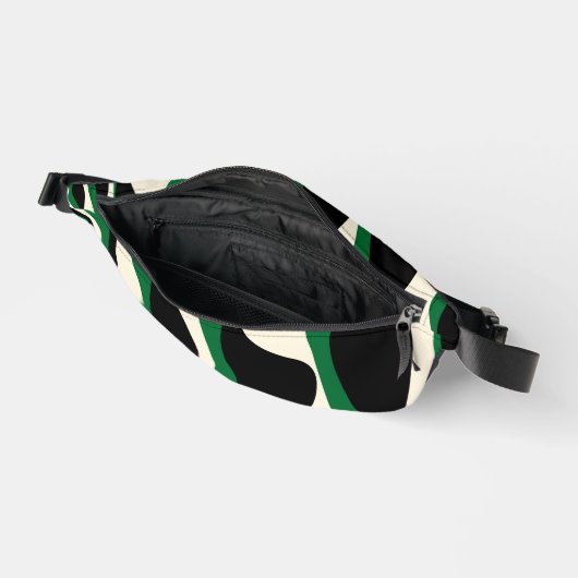 Ebb et flux 4 en vert, crème et noir (Ouvrir)