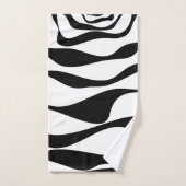 Ebb et flux 4 - Noir et blanc (Serviette à main)