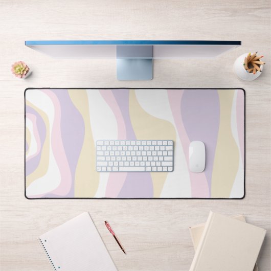 Ebb et flux 4 - Pastel rose, jaune et violet (Bureau 1)