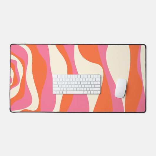 Ebb et flux 4 - rose, orange et crème (Clavier et souris)