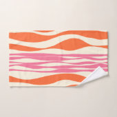 Ebb et flux - rose, orange et crème (Serviette à main)