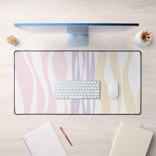 Ebb et flux - rose pastel, jaune et violet (Bureau 1)