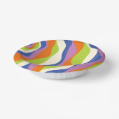 Ebb & Flow 4 Blauw, Sinaasappel, Paarse, Groen & C Papieren Kommen (Gebogen)