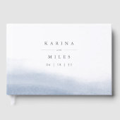 Ebb Tide Coastal Waterverf Wedding Gastenboek (Voorkant)