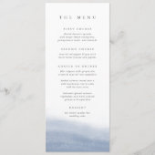 Ebb Tide Coastal Waterverf Wedding Menu (Voorkant)