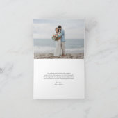 Ebb Tide | Kust Watercolor Trouwdag Bedankkaart (Binnen)