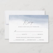 Ebb Tide Wedding Maaltijdkeuze RSVP Kaartje (Voorkant)