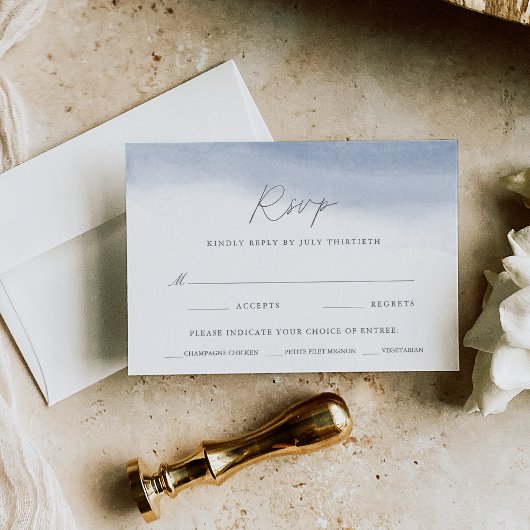 Ebb Tide Wedding Maaltijdkeuze RSVP Kaartje