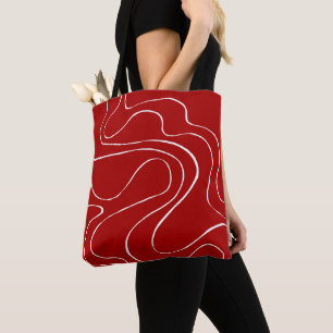 Ebbe en Vloed 2 in Rood en Wit Draagtas