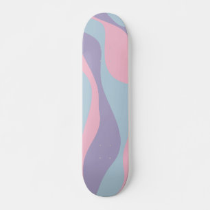 Ebbe en Vloed 4 in Blauw, Roze en Lila Skateboard