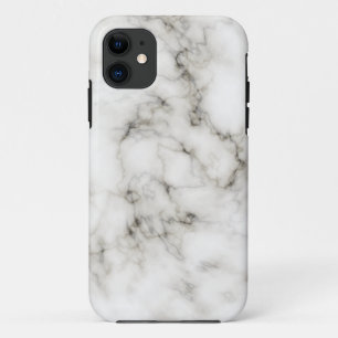 Ebbenhout ivoor marmersteen afwerking iPhone 11 hoesje