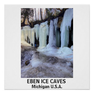 EBEN GLACE CAVES Glossy Poster