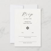 Ébène et ivoire | Chic QR Code Mariage RSVP (Devant)