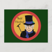 Ebenezer Scrooge Bah! Humbug! Briefkaart (Voorkant)