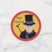 Ebenezer Scrooge Bah! Humbug! Confetti (Kleine voorkant)