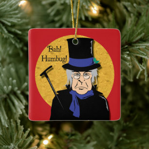 Ebenezer Scrooge Bah! Humbug! Keramisch Ornament