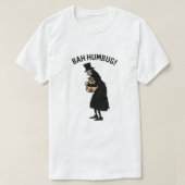 Ebenezer Scrooge Bah Humbug ShirtRetro Kerstmis T-shirt (Design voorkant)