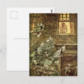 Ebenezer Scrooge Dickens Kerstman Vintage Briefkaart (Voorkant / Achterkant)