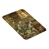 Ebenezer Scrooge Dickens Kerstman Vintage Magneet (Rechterzijde)
