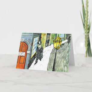 Ebenezer Scrooge Feestdagen Kaart