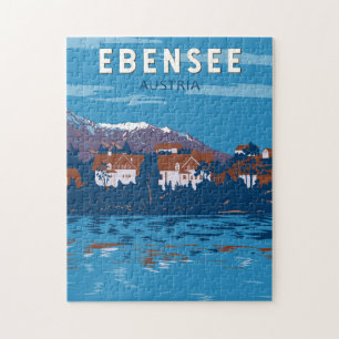 Ebensee Austria Travel Art Vintage Legpuzzel
