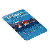 Ebensee Austria Travel Art Vintage Magneet (Rechterzijde)