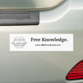 EBHR_Laurel, Free Knowledge Bumpersticker (Op auto)