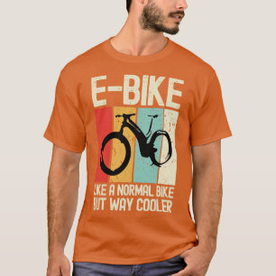 EBike als een normale fiets maar manier koelere el T-shirt
