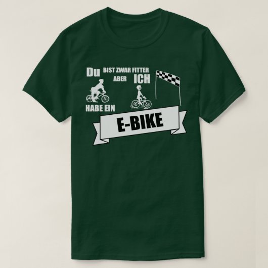 EBike stolz lustig T-shirt (Design voorkant)