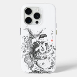 Ebisu - God van Vissen & Handel (inkt schildering) iPhone 15 Pro Case