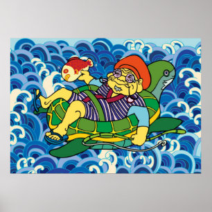 Ebisu in het poster van de zomer