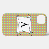 Éblouir Vérifier "Monogramme" coque ipad vertical (Verso (horizontal))